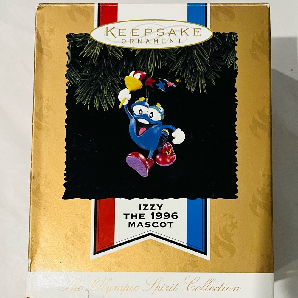 1996 Hallmark Authentic Olympics Collection Official Mascot Izzy Ornament NIB